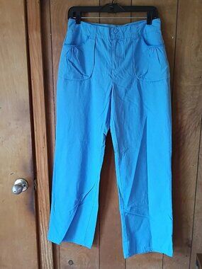 Carolina Blues Women's Pants Size 10 Blue Cotton Casual Pull-On Pockets
